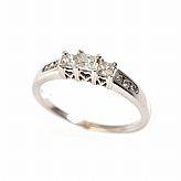 Ring 14 k vitguld