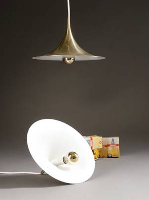 Claus Bonderup  Torsten Thorup Par semi pendler, forgyldt metal 2