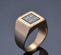 Brillantring af 14 kt 