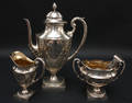 Kaffeservis, 4 delar. Nysilver. 4