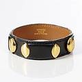 Hermès, Paris, armband, svart kalvskinn Veau Box