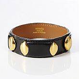 Hermès, Paris, armband, svart kalvskinn Veau Box