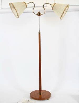 Golvlampa med två ljuspunker, 1950-tal