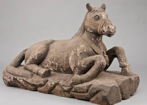 Stor figur af hest
