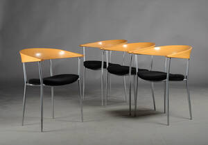 Dansk design. Fire spisestole 4
