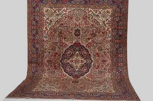 Persisk handknuten matta Täbriz, mått 355x250 cm.