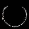 Collier fasetterade bergkristaller