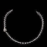 Collier fasetterade bergkristaller