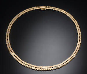 Murstenshalskæde af 14 kt. guld