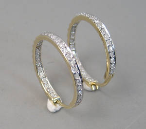 Brillant øreringe. Ca. 0.56 ct 2 Denne auktion er annulleret2023507