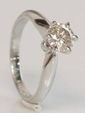 Solitairering, ca. 0.85 ct.
