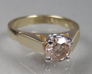 Solitairering - Ca. 0.90 ct.