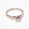 Ring 18 k vitguld diamant