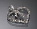 Diamant hjertevedhæng, ca. 0.81 ct
