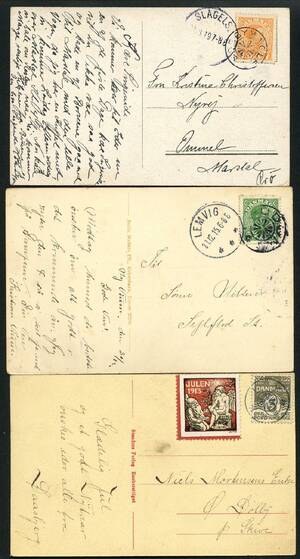 SØRBYMAGLE, GUDUM og FLY - stjernestempler. 