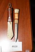 Hornkniv med slida, L 23 cm