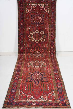 Persisk handknuten gallerimatta Ahar, mått 340x96 cm.