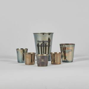 Koppar, silver. Vikt 440g. 6 st