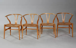Hans J. Wegner. 1914-2007. Y- stol, model CH 24 4