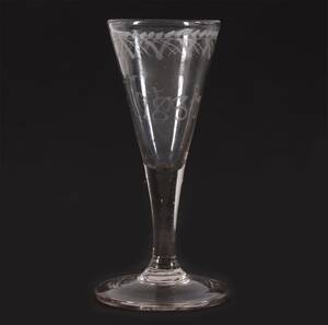Starkvinsglas, daterat 1837