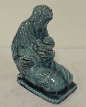 Figurin i Keramik Höjd 22cm