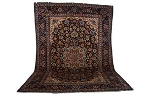 Persisk Isfahan. Håndknyttet 420 x 305 cm.