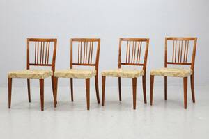 STOLAR, 4 st, björk, gustaviansk stil, 1900-tal