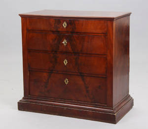 Christian VIII kommode af mahogny