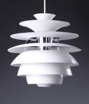 Poul Henningsen for Louis Poulsen, pendel Kuglelamel  Snowball 