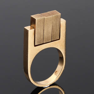 Hans Hansen. Ring af 14 kt guld