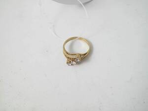 Ring, 18k. med 3 st. briljanter