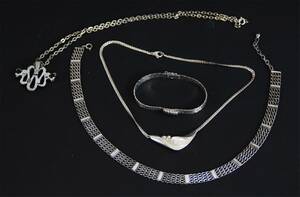 Smycken 4 delar, mestadels silver