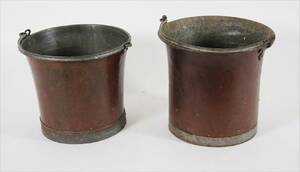 Hinkar i koppar 2st, 181900-tal