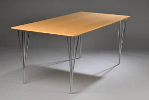 Piet HeinBruno MathssonArne Jacobsen. Rektangulært bord.