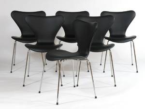 Arne Jacobsen, 6 stole, Syveren, model 3107 6