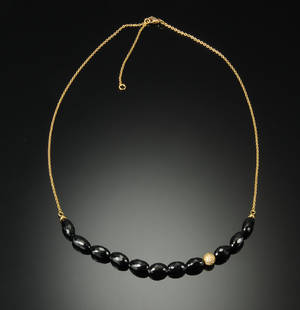 MILAS v Minna Lund, København. Onyx- og brillantcollier Denne auktion er annulleret2022370