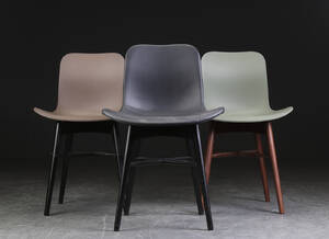 Rune Krøjgaard  Knut Bendik Humlevik for NORR11. Tre stole model Langue original Dining Chair 3