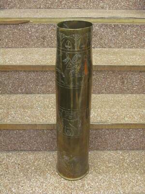 Paraplyställ, Mässing