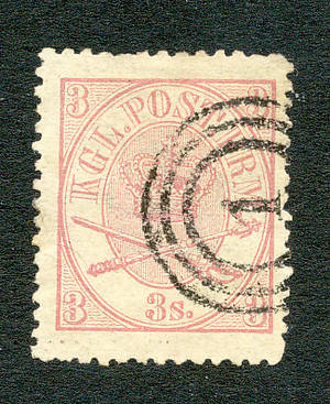 Danmark 3 skilling 1870 Linietakket