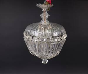 Taklampa, glas och prismor