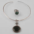 COLLIER SAMT RING