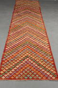 Afghansk Kelim, 100  uld, 92 x 400 cm