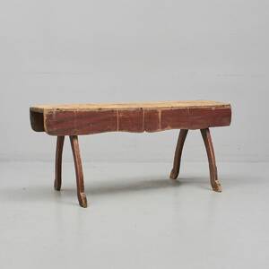 Bänk, Ådringsmålad. Längd 120