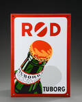 Emaljeskilt RØD TUBORG