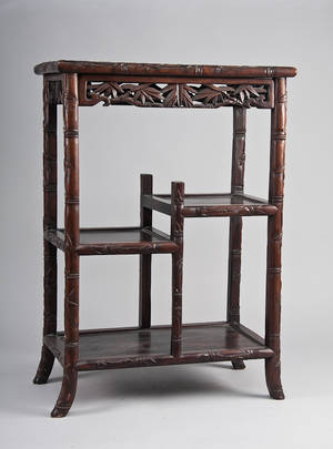 Kinesisk bord af hardwood ca. 1880