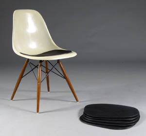 Hyndesæt til Charles Eames skalstole, model DSR 6