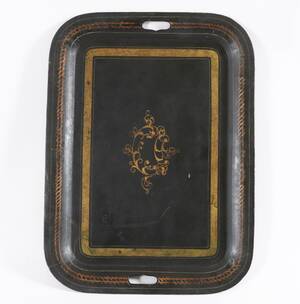 Serveringsbricka, 1800-talets slut