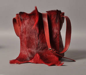 Fashion Sensitive Planet, skuldertaske med indfarvet springbuk
