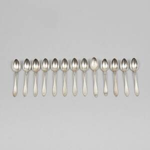 Kaffeskedar, 13 st. silver