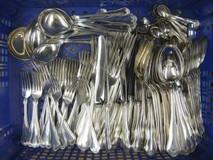 Bestickuppsättning, Silver